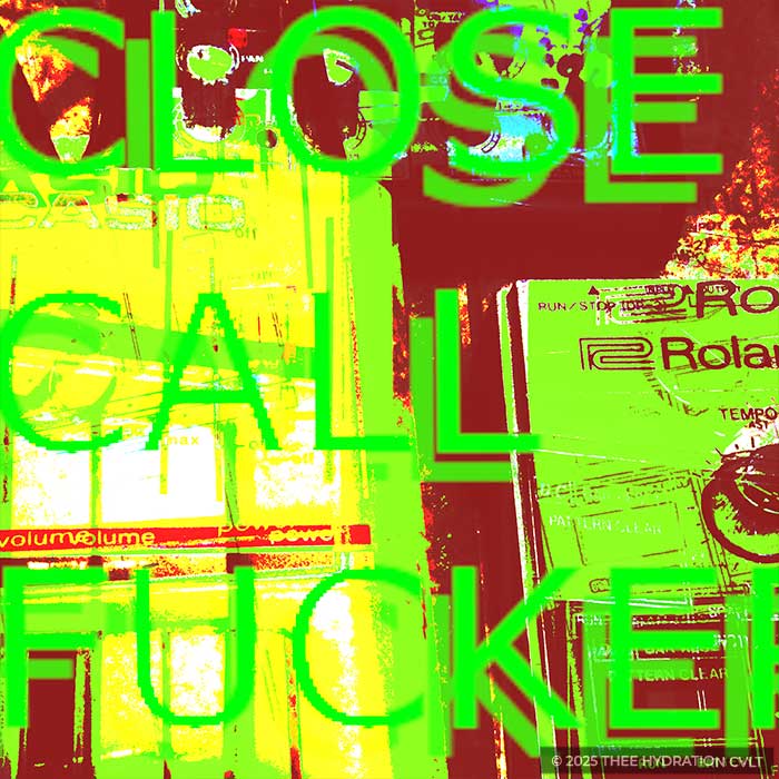 song artwork created for the scii release close call fucker