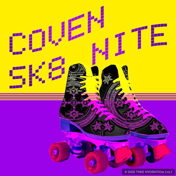 song artwork created for the SPIRITSHRINE release COVEN SK8 NITE