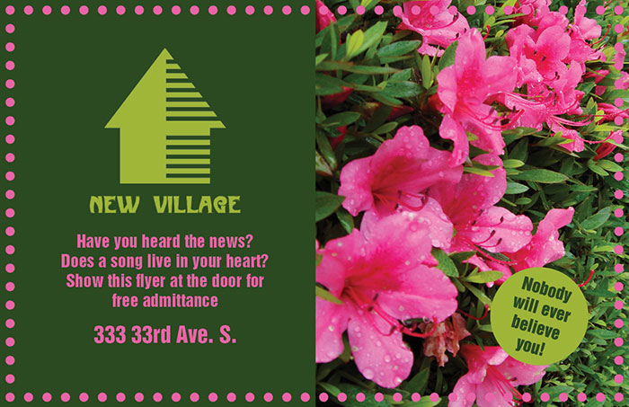 half-page flyer concept by m.purtlebaugh